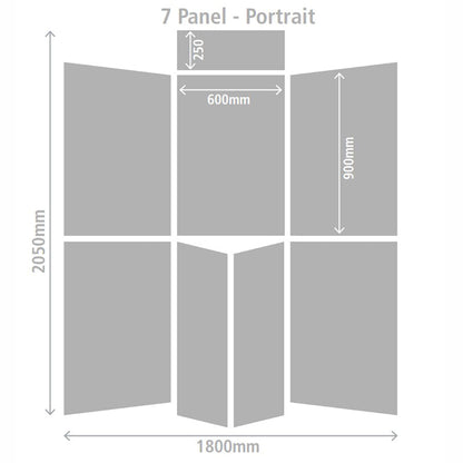 Fold-Up Display Screen - 7 Panels
