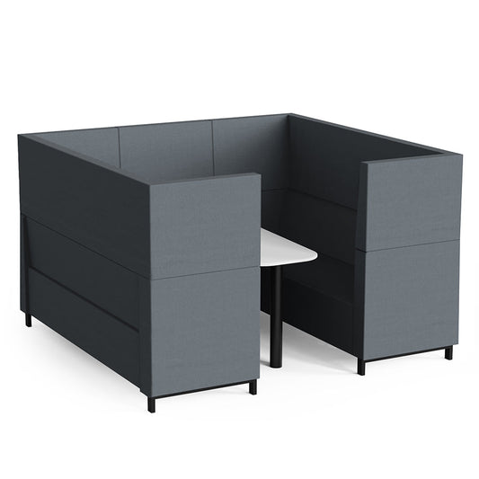 Brixton High Back Meeting Booth 6 Seater