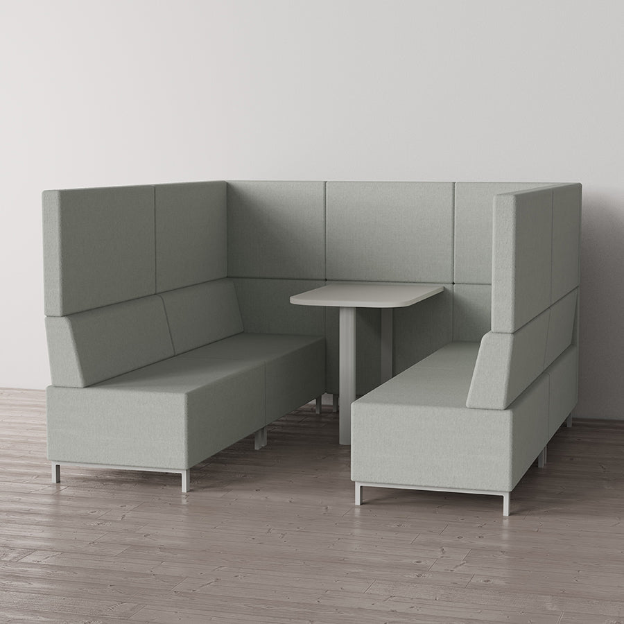 Brixton High Back Meeting Booth 4 Seater