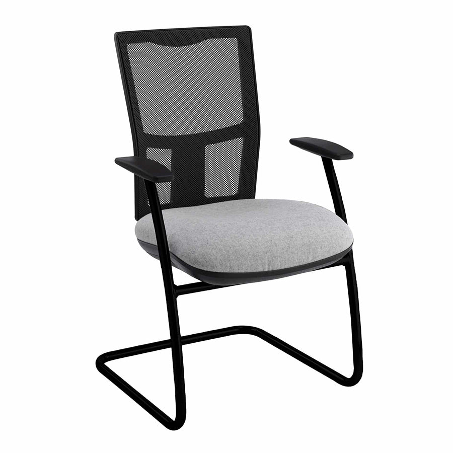Summit E-Lite Visitor Chair with Black Mesh Back and arms SCTEX160 CO63619 1