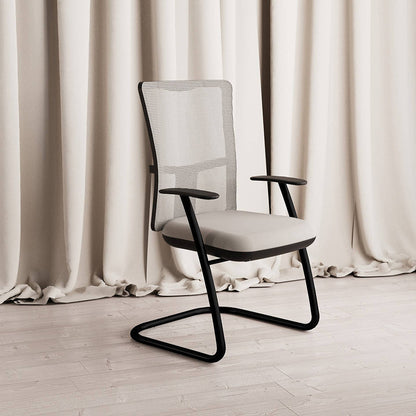 Summit E-Lite Visitor Chair with White Mesh Back and arms SCTEX160 CO63619 Render