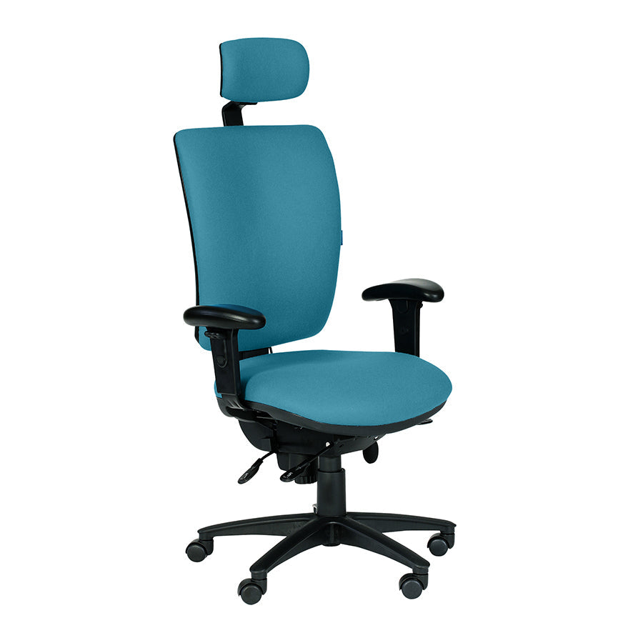Summit Ergonomic 24hr Square Back Task Chair with Headrest SCT131ADJ CO62909 Lifestyle Image