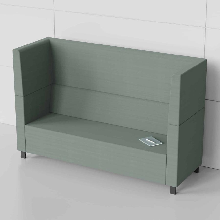 Summit Grand Piano High Back 3 Seater Sofa Render