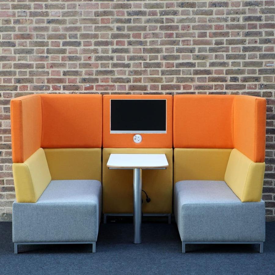 Summit Grand Piano High Back 4 Seater Modular Sofa Meeting Booth 1