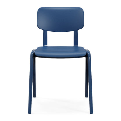 Sutton Chair One Piece Polypropylene Denim Front View