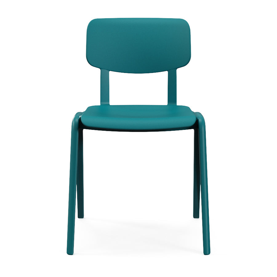 Sutton Chair One Piece Polypropylene Lagoon Front View