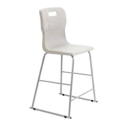 Titan High Chair Steel Frame and Polypropylene Seat Grey SH615mm