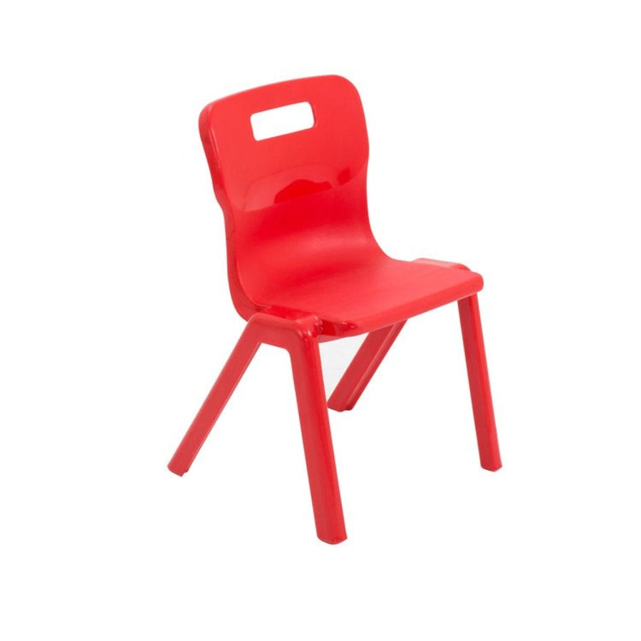 Titan Poly One Piece Chair Size Mark 2 SH310 Red