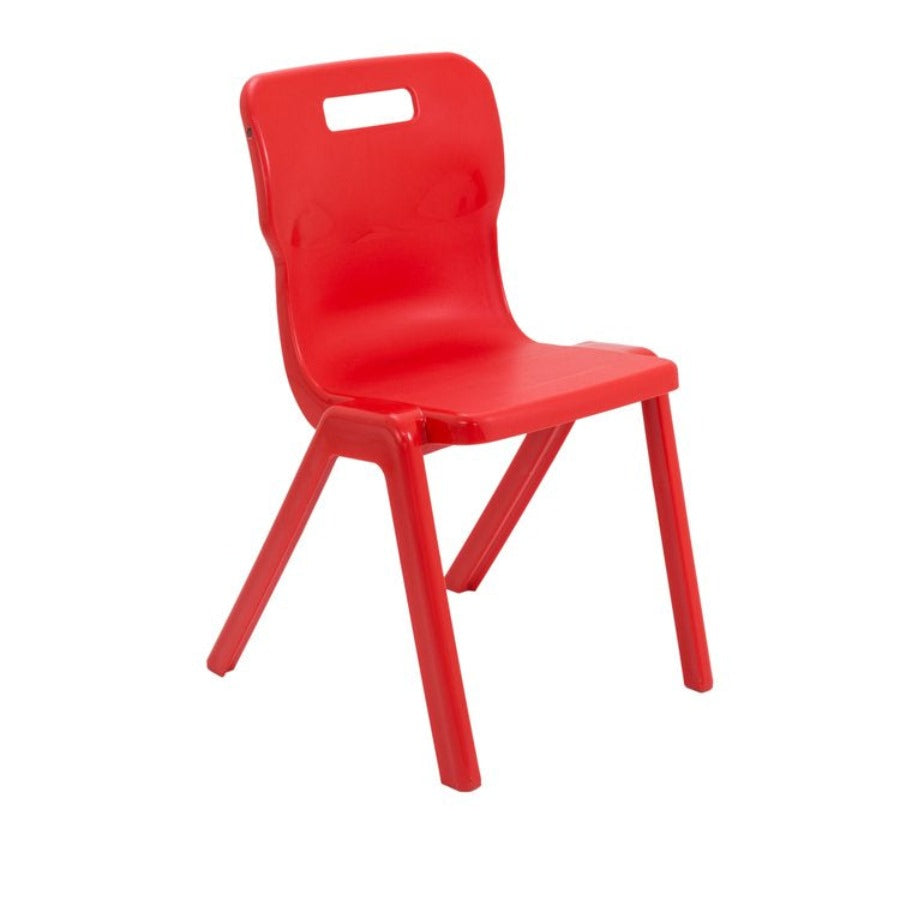 Titan Poly One Piece Chair Size Mark 6 SH460 Red