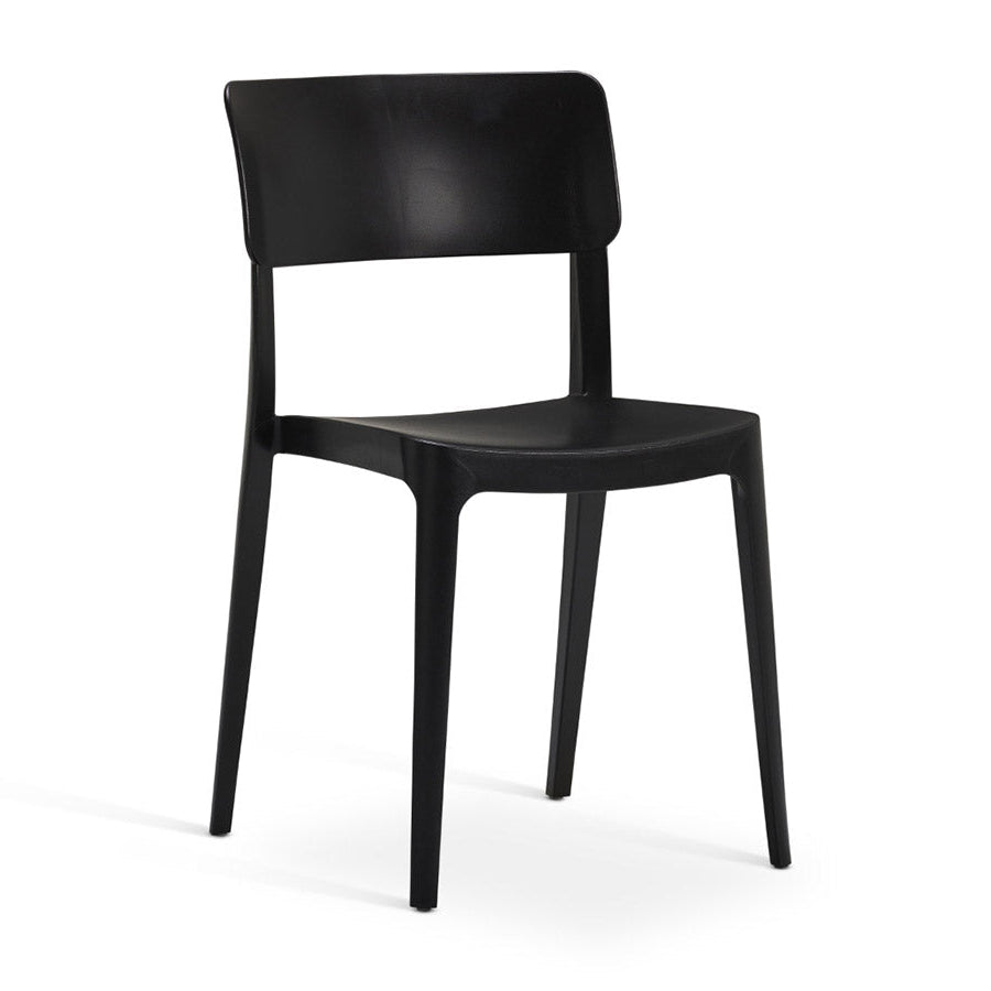 Vivo Polypropylene Side Chair One Piece Black