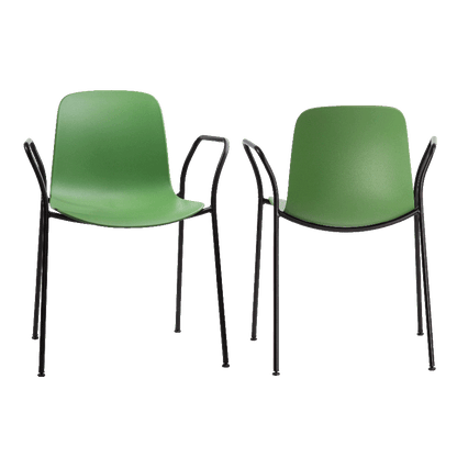 Flux 4 Leg Stacking Chair with Arms