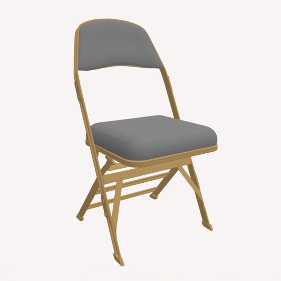 Sandler 4400B B-Shape Folding Chair with a Manual Tip-Up Seat