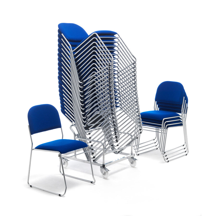 Elite Sled Base Stacking Upholstered Chair